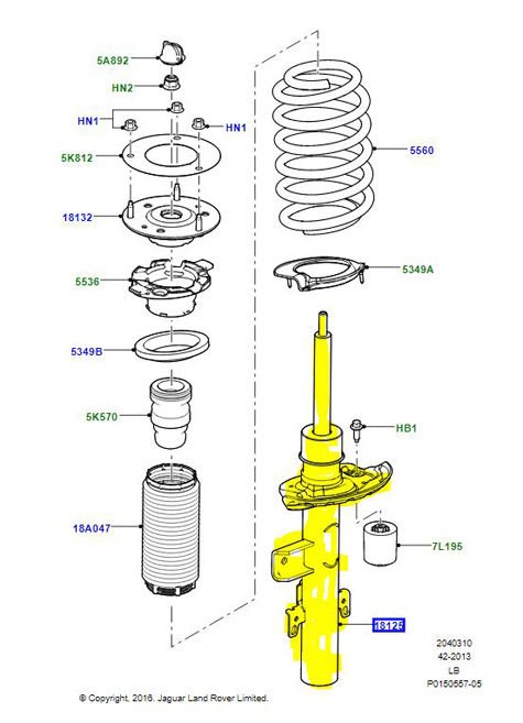 Amortisör Komple Arka Sol-Lr031666 B.-Lr023244-Lr039917-Lr005573-Lr008229-/Freelander 2