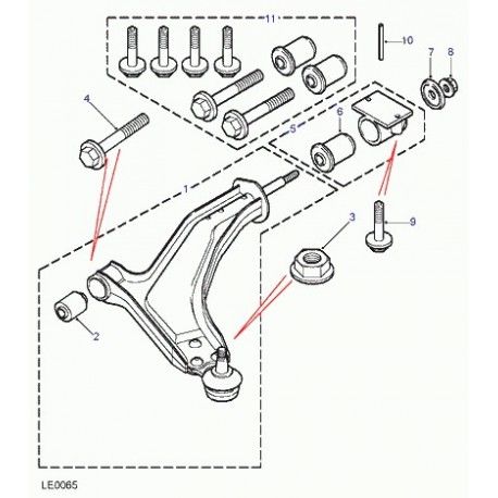 Alt Tabla Burcu ( Arka )-Rbx101780 B..-Anr6109-/Freelander 1