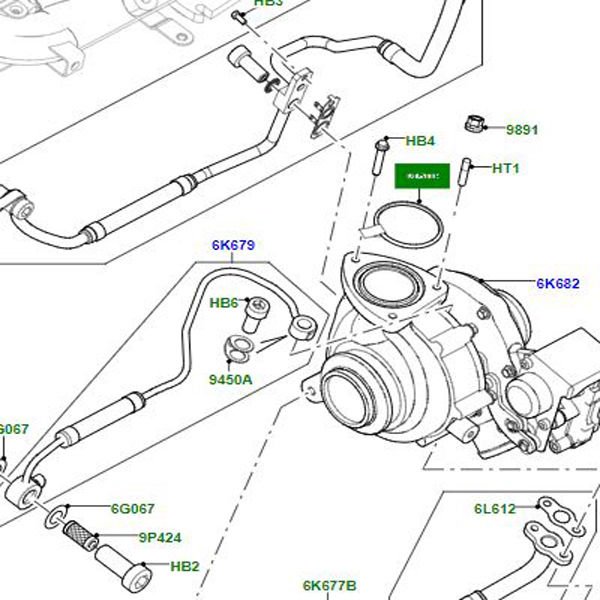 Turbo Boğaz Contası-Lr025920-Jde13609 (Jaguar)-/Freelander 2