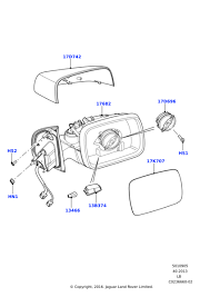 Dış Dikiz Ayna Kapağı Sol-Lr019962 B.-Lr015057-Aa-/Range Rover Sport-Range Rover New 2