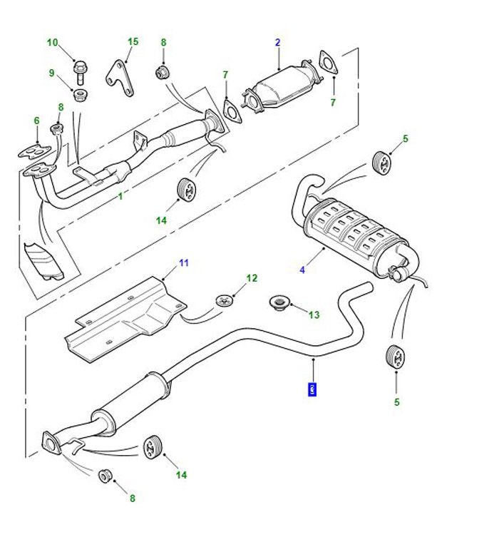 Egzoz Boğaz Contası Susturucular Arası-Wcm100480-/Freelander 1