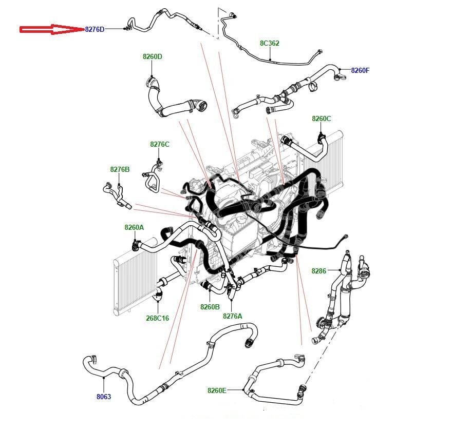 Dpf Isı Sensörü Alt - (Turuncu Renk)-Lr082466-T2H14922 (Jaguar)-2.0 Dizel/Range Rover Sport