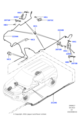 Fren Hortumu Arka Sol-LR072025 D-Discovery Sport