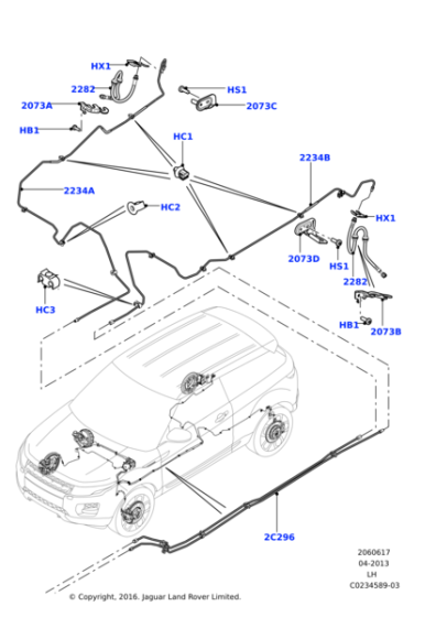 Fren Hortumu Arka Sağ-LR072026 D-Discovery Sport