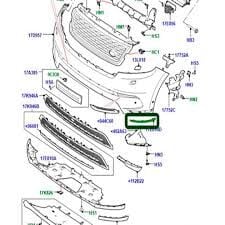 Tampon Çıtası Ön Sağ-Lr093509 R-/Range Rover Range Rover Velar