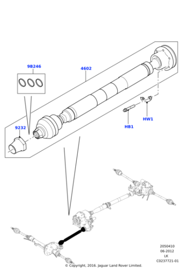 Şaft Komple Ön -Lr034513 B-Lr057620-Lr082562-/Range Rover Sport