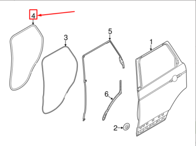 Kapı Kasa Fitili Arka ( R-L )-Lr067427-Lr034111-Lr048411-Lr058380-/Range Rover New