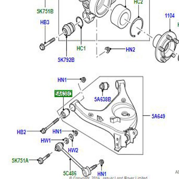 Arka Alt Tabla Ön Burcu-Rgx000060-/Range Rover New 2