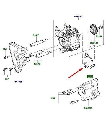 Yüksek Basınç Pompa Contası-Lr003877-3.6/Range Rover New 2-Range Rover Sport