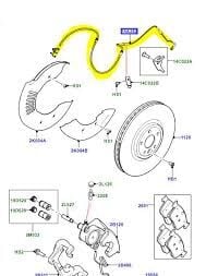 Balata İkaz Kablosu Ön-Lr090683 G-T4A13370 (Jaguar)-T4A12867 (Jaguar)-/Range Rover Range Rover Velar