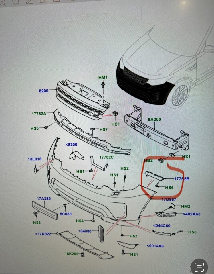 Ön Tampon Bağlantı Braketi Sol-LR146329-LR104988-LR129882-LR104988-DİSCOVERY 5