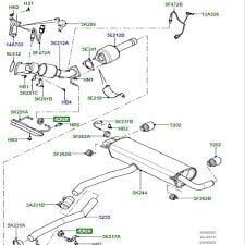 Egzoz Lastiği Arka-Lr000593 F-Jde11954 (Jaguar)-/Discovery Sport
