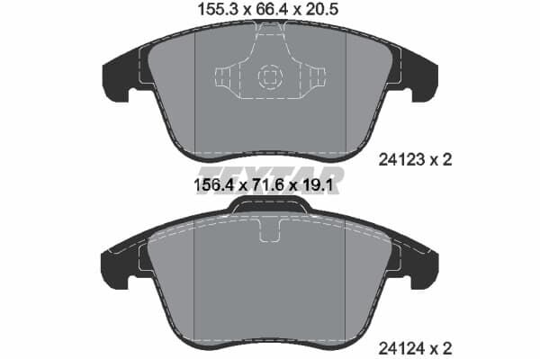 Fren Balatası Ön (Takım)-Lr004936 T-Lr027309-Lr134692-Lr134693-C2C41648 (Jaguar)-2.2/Range Rover Evoque-Freelander 2
