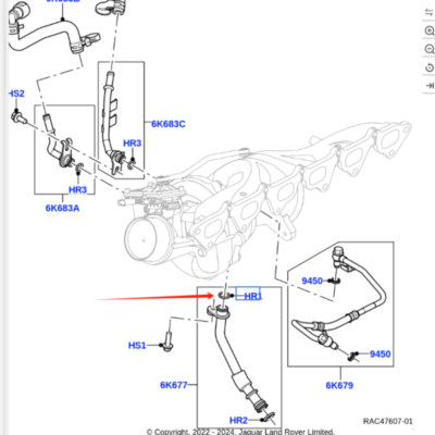 Turbo Yağ Boru O-RİNG-LR136779-R.R.EVOQUE