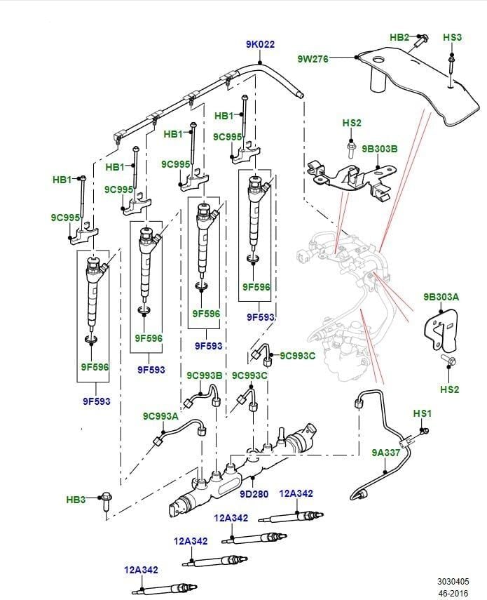 Yakıt Geri Dönüş Hortumu -Lr073709 O-Jde36804 (Jaguar)-/Discovery Sport