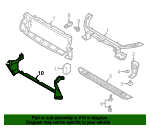 Hava Yön Çevirici Deflektör Ön Alt-Lr069699-/Range Rover Evoque