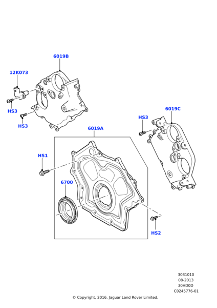 Krank Keçesi Ön-Lr010706-5.0 Benzinli/Range Rover New