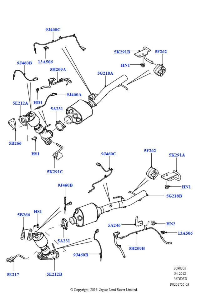 Egzoz Boğaz Contası-Wcm500080 B-3.6 - 4.4/Range Rover New 2