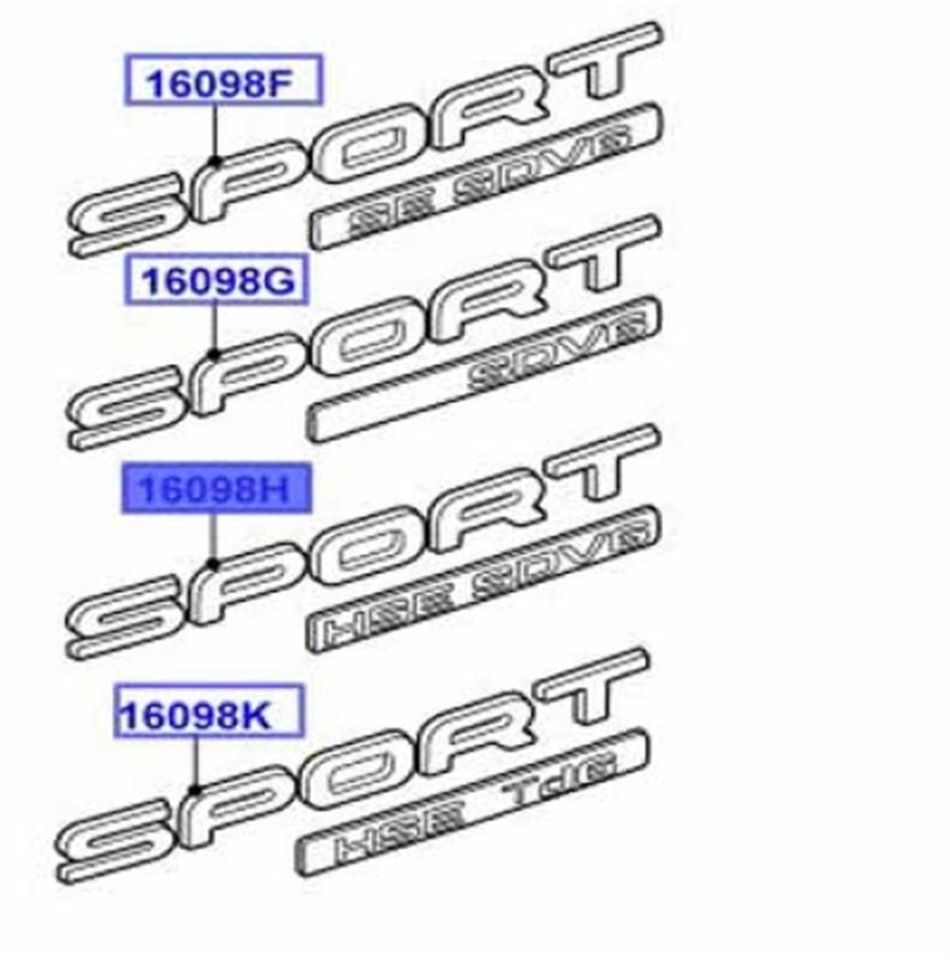 Bagaj Yazısı (Sport Hse)-Lr096083-Lr048877-/Range Rover Sport