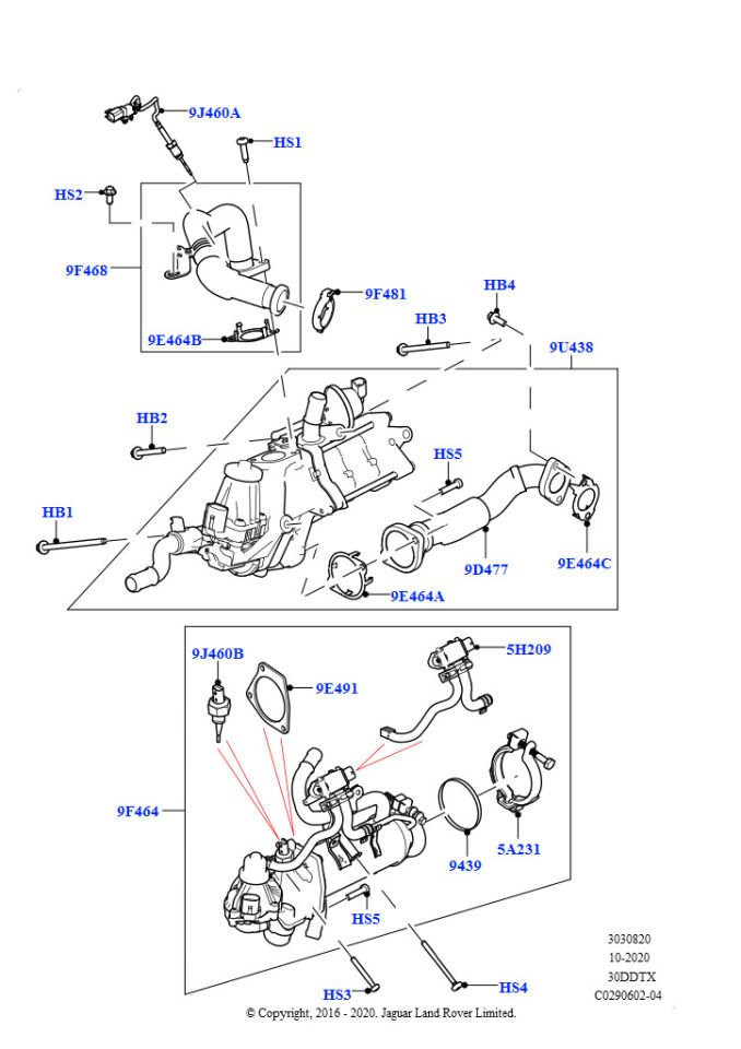 Egr Borusu Sağ -Lr078917-Range Rover New