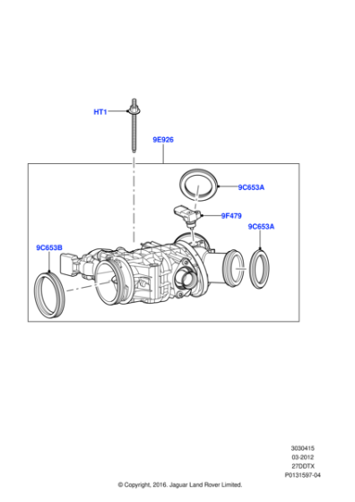 Hava Akış Metre Contası (Ön Taraf)-Lr008353-Jde8801 (Jaguar)-2.7 - 3.0/Range Rover Sport-Discovery 3-4