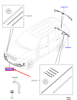 Ön Tampon Tesisatı-Lr064005-/Range Rover New