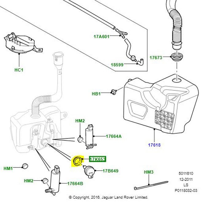 Su Seviye Sensör O-Ringi-Dmj500020-Jde14947 (Jaguar)-2.7/Range Rover Sport