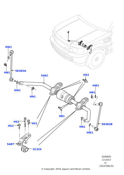 Viraj Demir Lastiği Ön ( Aceli )-Rvu500011 B..-Rvu500010-/Range Rover Sport