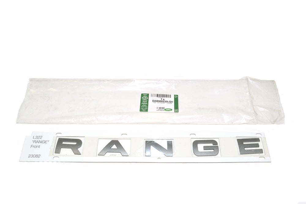 Ön Kaput Üstü Yazı ( Range )-Dab500230Lqv-/Range Rover New 2