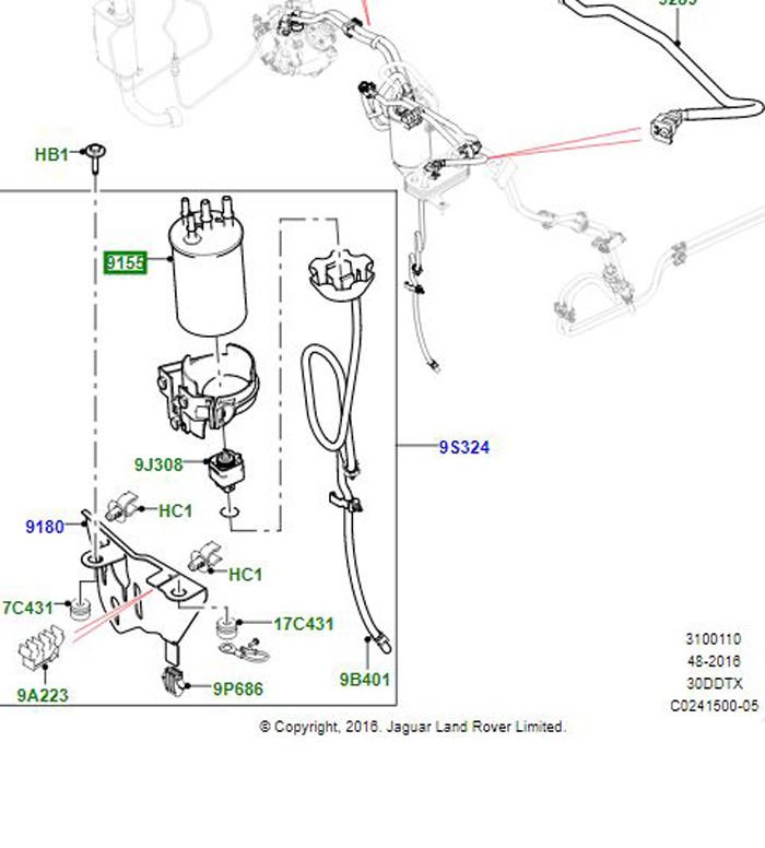 Yakıt Filtresi-Lr041978-C2Z8780 (Jaguar)-/Range Rover Sport-Range Rover New