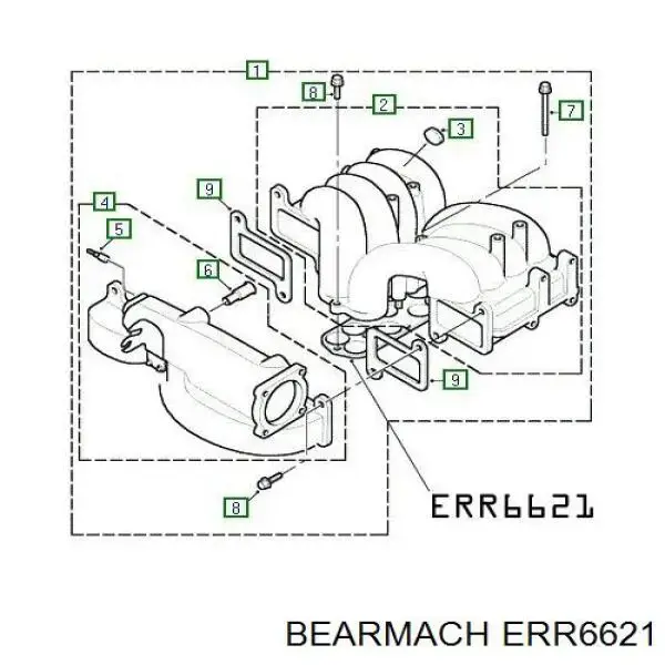 Emme Manifold Üst Contası-Err6621 E-4.0 - 4.6/Range Rover New