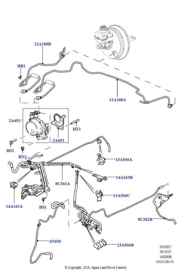 Vakum Borusu-Lr022956-/Range Rover New