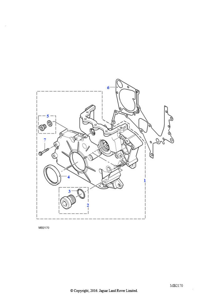 Ön Kapak Contası-8510365 E-Lvp100610L-Ljı000010-Td4/Freelander 1