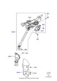 Direksiyon Kolon Kilidi-Lr037025-Lr023801-/Freelander 2